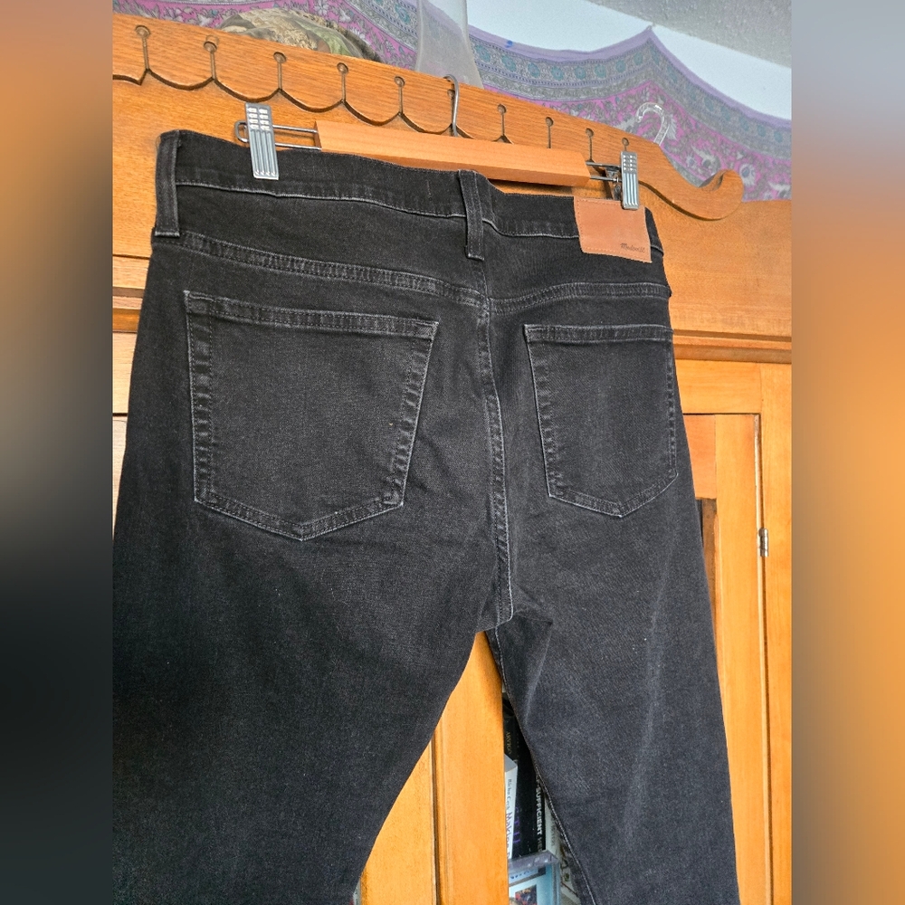 Madewell Skinny Jeans 100% Cotton Distressed Rigid Denim Waist 32 - Picture 9 of 12
